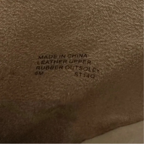 Like-New- Michael Kors Brown Gold Suede Side Zip Heel Ankle Boots (6) - Picture 10 of 12